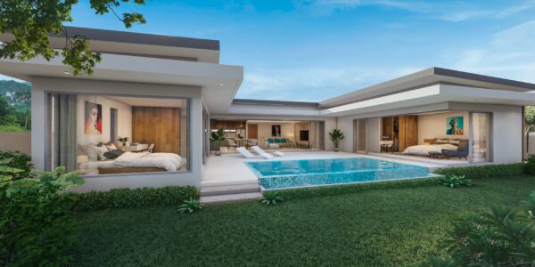 New! 2-3 Bedroom Pool Villas – Bophut, Koh Samui – For Sale