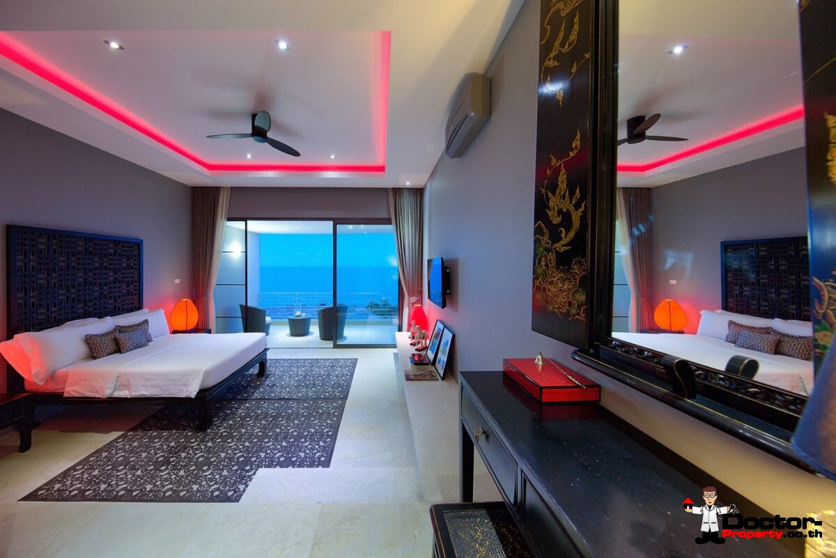 Modern 4 Bed Villa with Stunning Views in Private Estate – Choeng Mon, Koh Samui – For Sale
