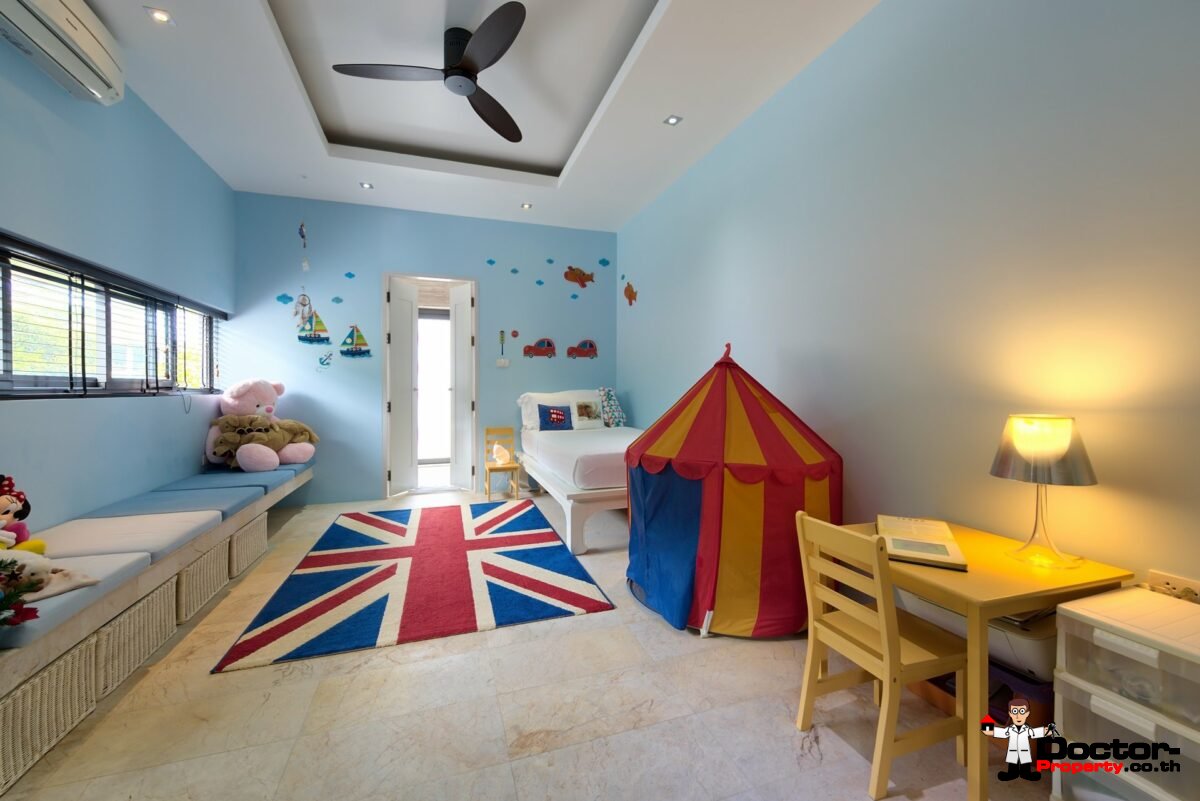 Modern 4 Bed Villa with Stunning Views in Private Estate – Choeng Mon, Koh Samui – For Sale