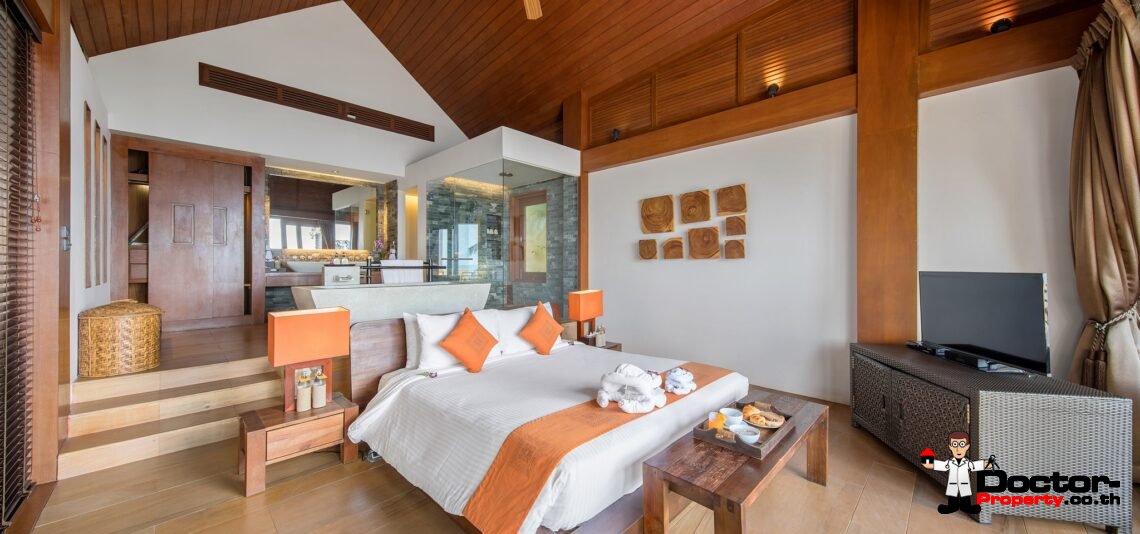 High End Luxury 5 Bedroom Beachfront Villa - Lamai Beach - Koh Samui - for sale