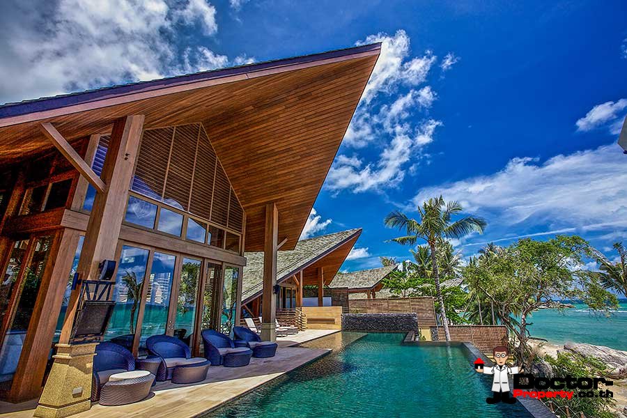 High End Luxury 5 Bedroom Beachfront Villa - Lamai Beach - Koh Samui - for sale