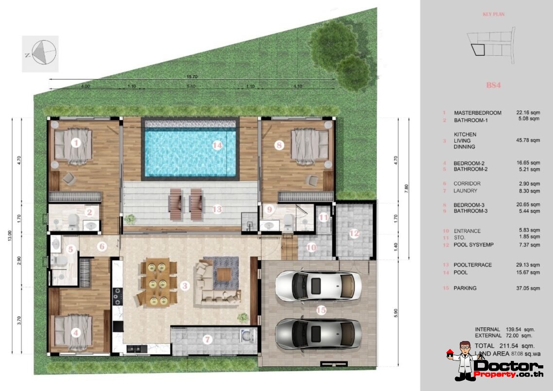 New! 2-3 Bedroom Pool Villas – Bophut, Koh Samui – For Sale