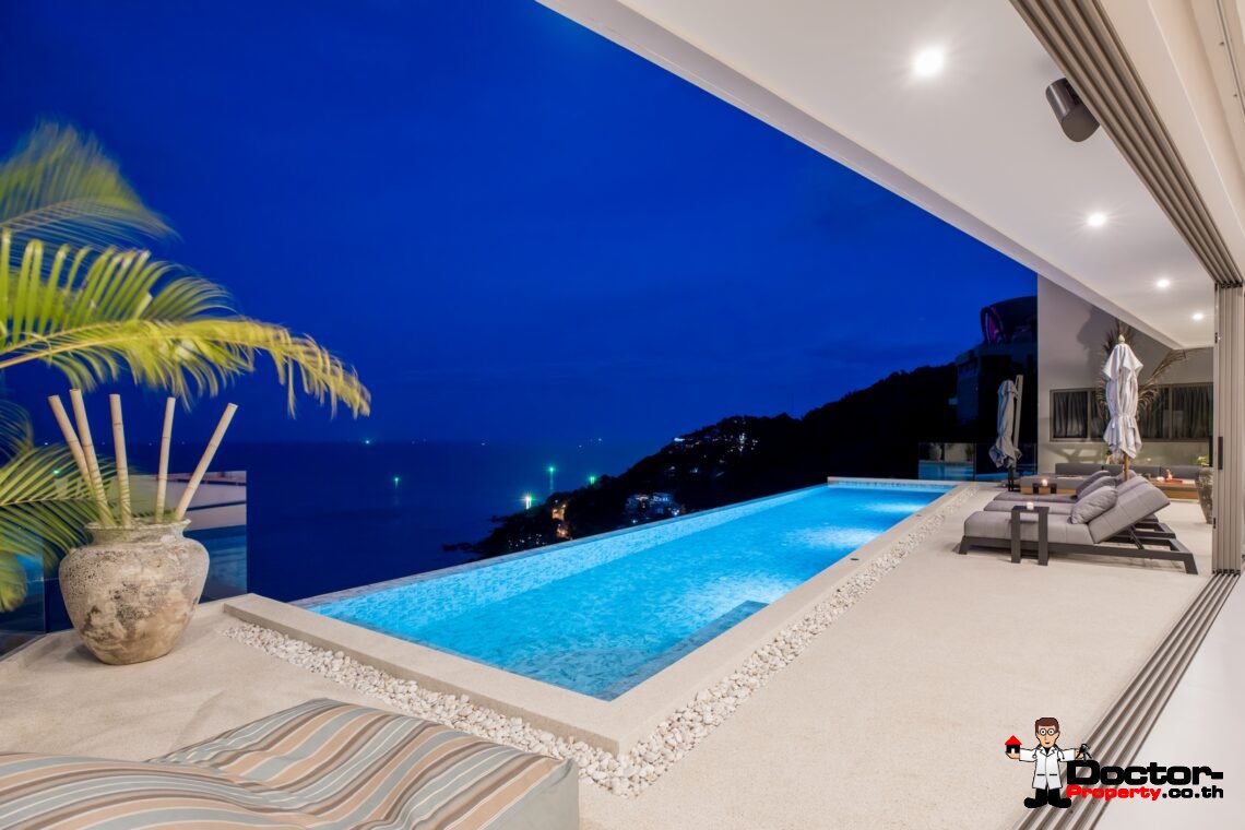 Luxury 5 Bedroom Sea View Villa - Chaweng Noi - Koh Samui - for sale