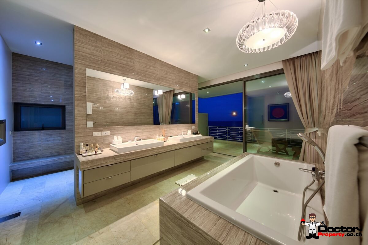 Modern 4 Bed Villa with Stunning Views in Private Estate – Choeng Mon, Koh Samui – For Sale