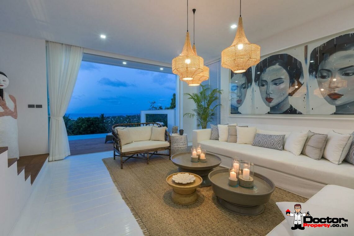New 2 Bedroom Luxury Sea View Villa – Plai Laem – Koh Samui – for sale