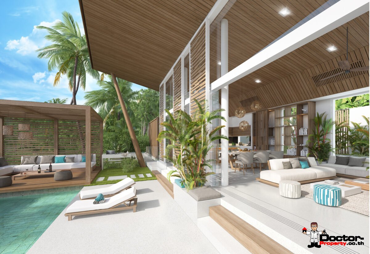 New Furnished 3 Bedroom Pool Villa – Bang Por, Koh Samui – For Sale