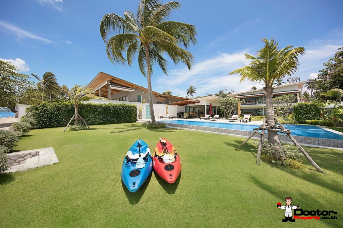Luxury Beachfront 4 Bedroom Pool Villa – Laem Sor, Koh Samui – For Sale