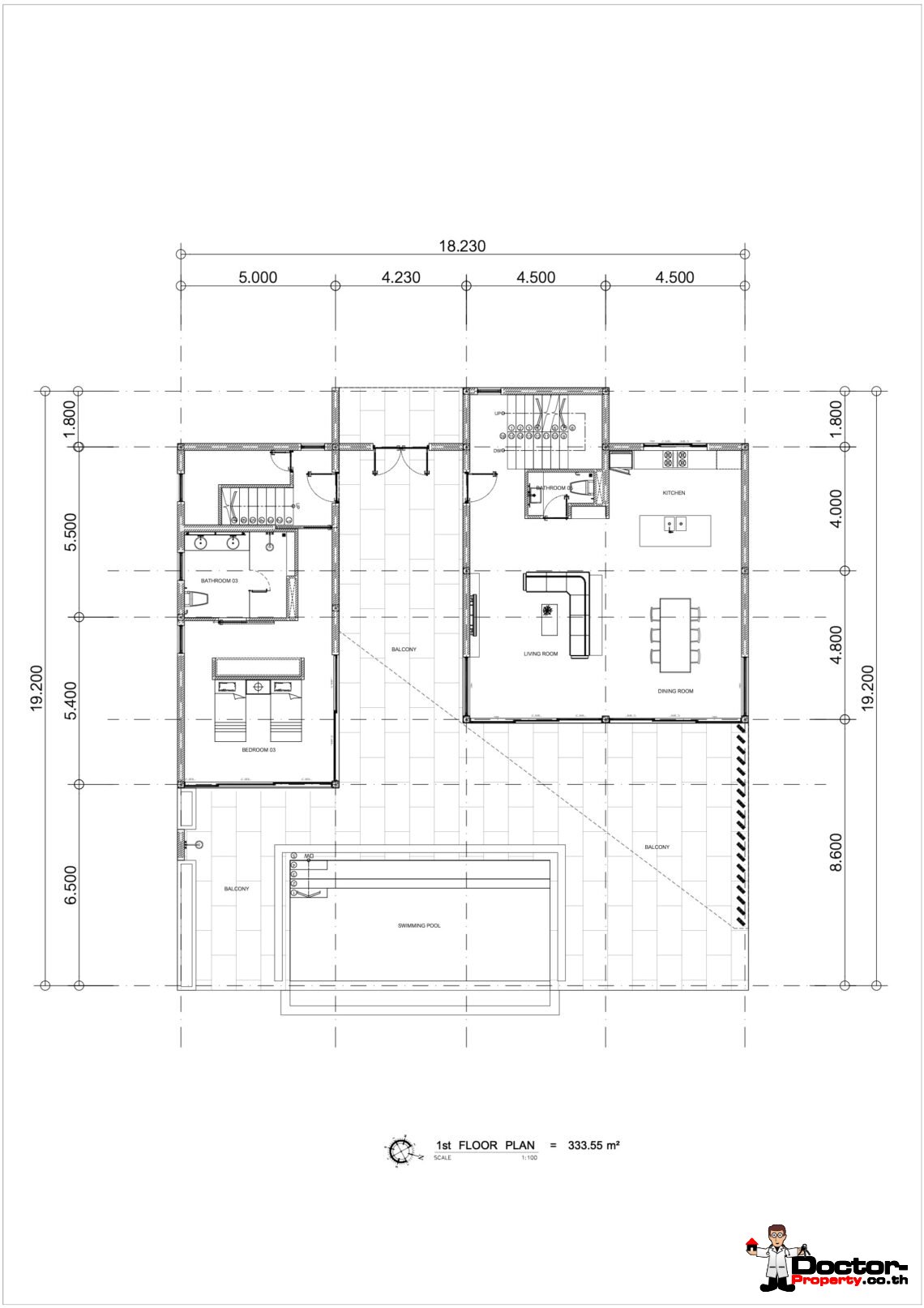 New 3 Bedroom Villa with Sea View – Chaweng, Koh Samui – For Sale