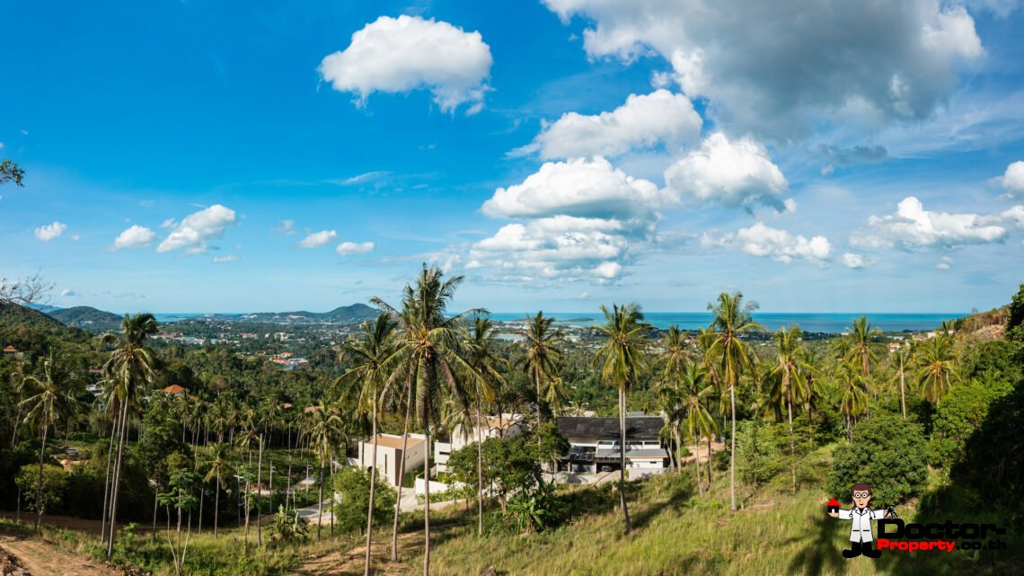 New 3 Bedroom Villa with Sea View – Chaweng, Koh Samui – For Sale