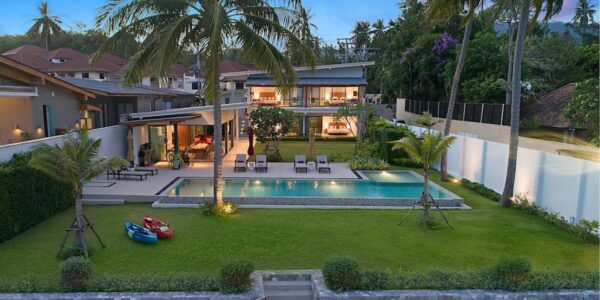 Luxury Beachfront 4 Bedroom Pool Villa – Laem Sor, Koh Samui – For Sale