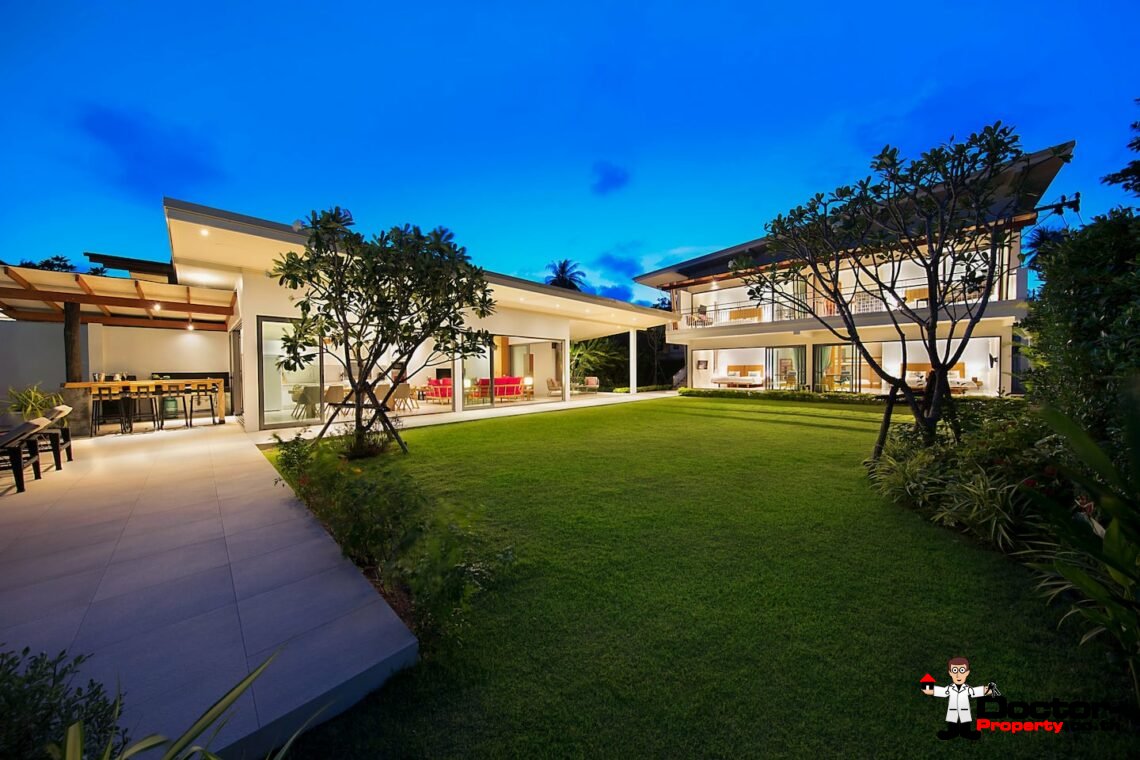 Luxury Beachfront 4 Bedroom Pool Villa – Laem Sor, Koh Samui – For Sale
