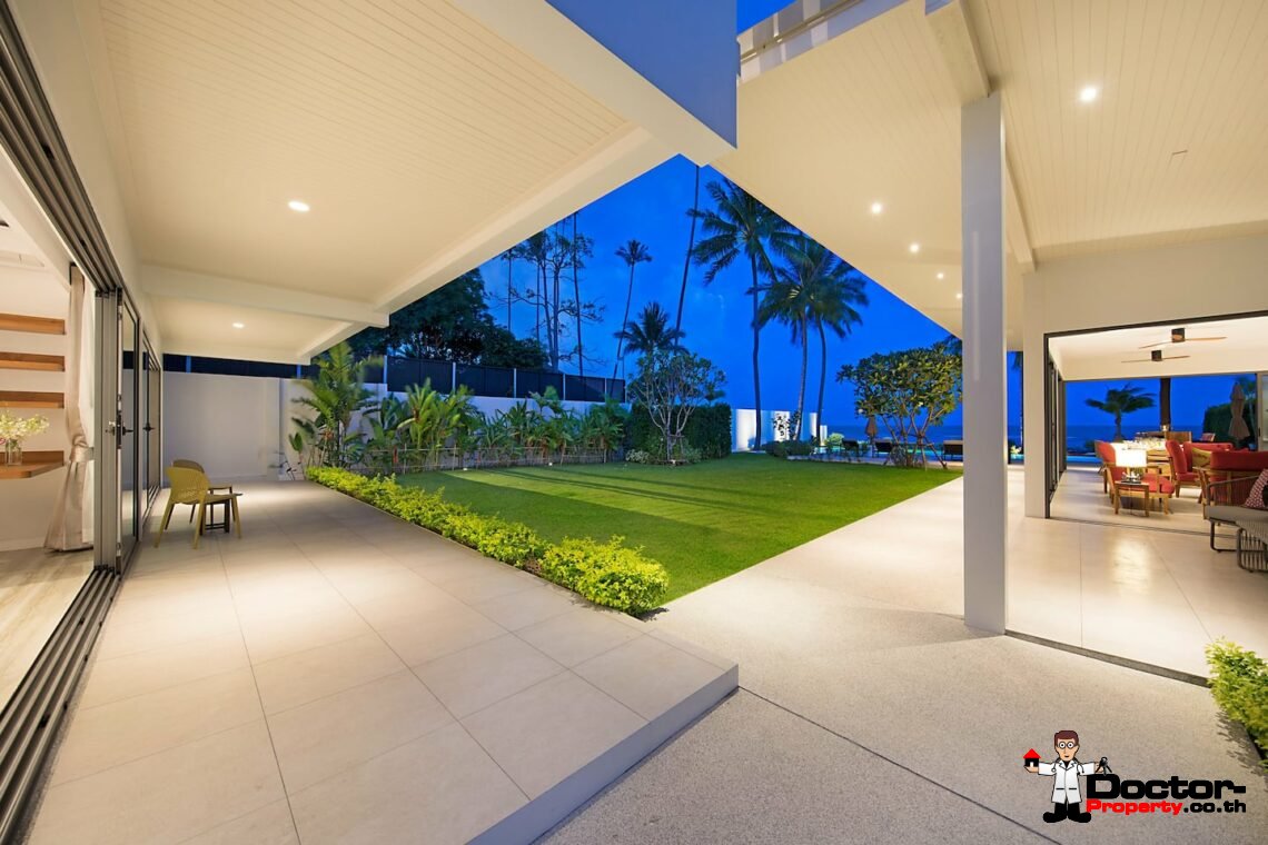 Luxury Beachfront 4 Bedroom Pool Villa – Laem Sor, Koh Samui – For Sale