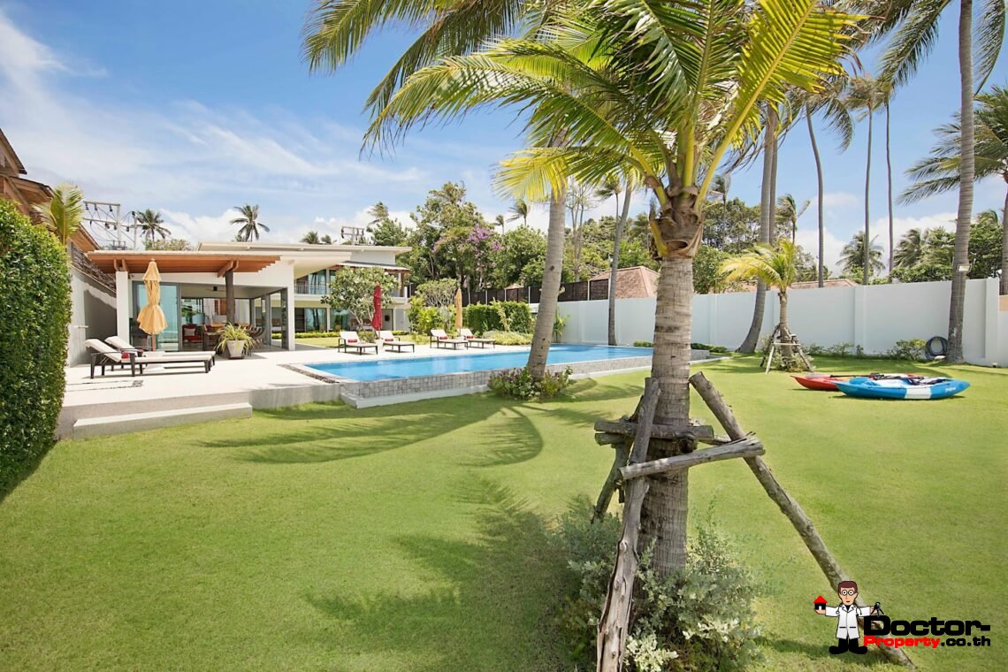 Luxury Beachfront 4 Bedroom Pool Villa – Laem Sor, Koh Samui – For Sale