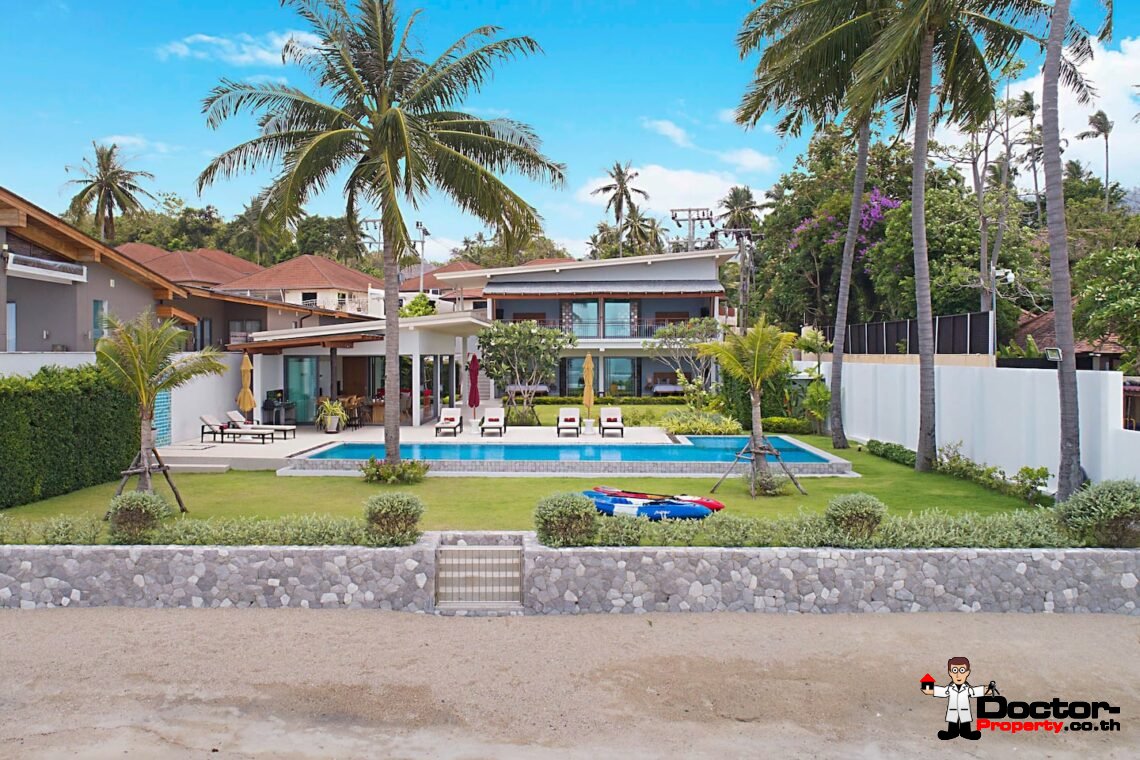 Luxury Beachfront 4 Bedroom Pool Villa – Laem Sor, Koh Samui – For Sale
