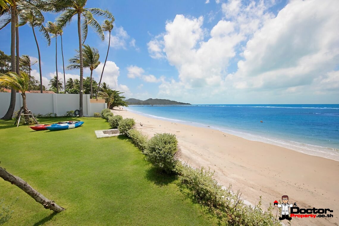 Luxury Beachfront 4 Bedroom Pool Villa – Laem Sor, Koh Samui – For Sale