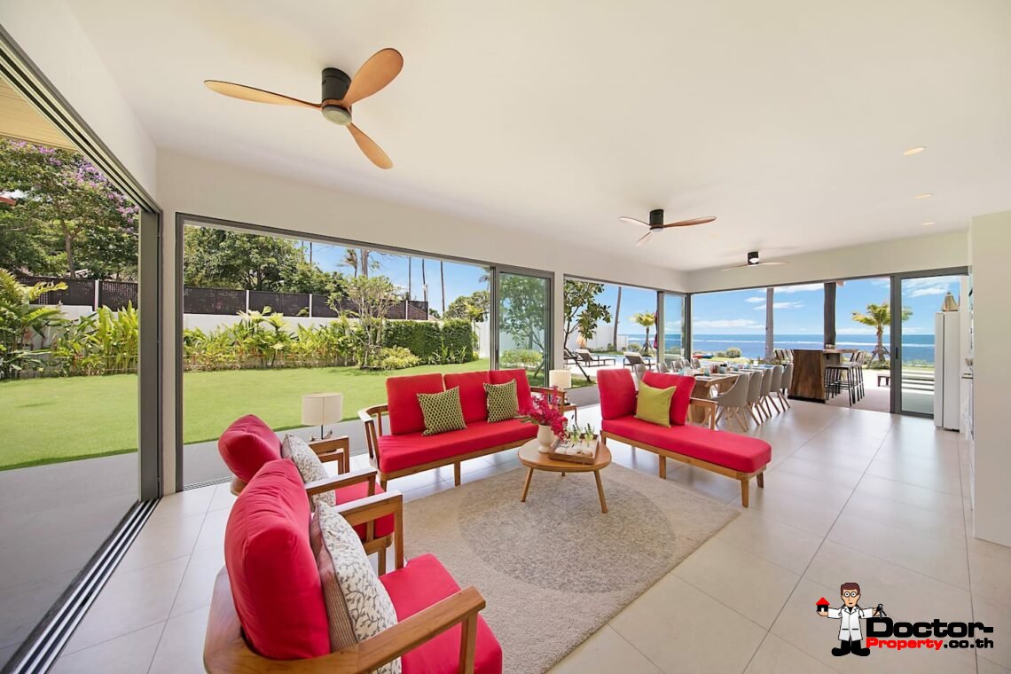Luxury Beachfront 4 Bedroom Pool Villa – Laem Sor, Koh Samui – For Sale