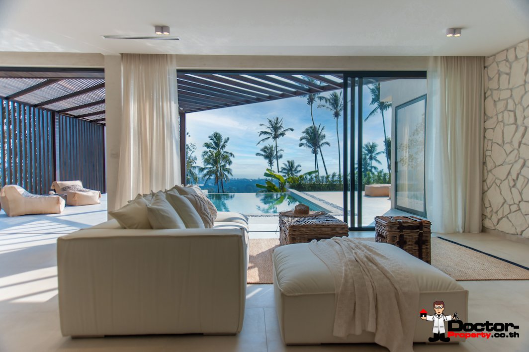 New 3 Bedroom Villa with Sea View – Chaweng, Koh Samui – For Sale