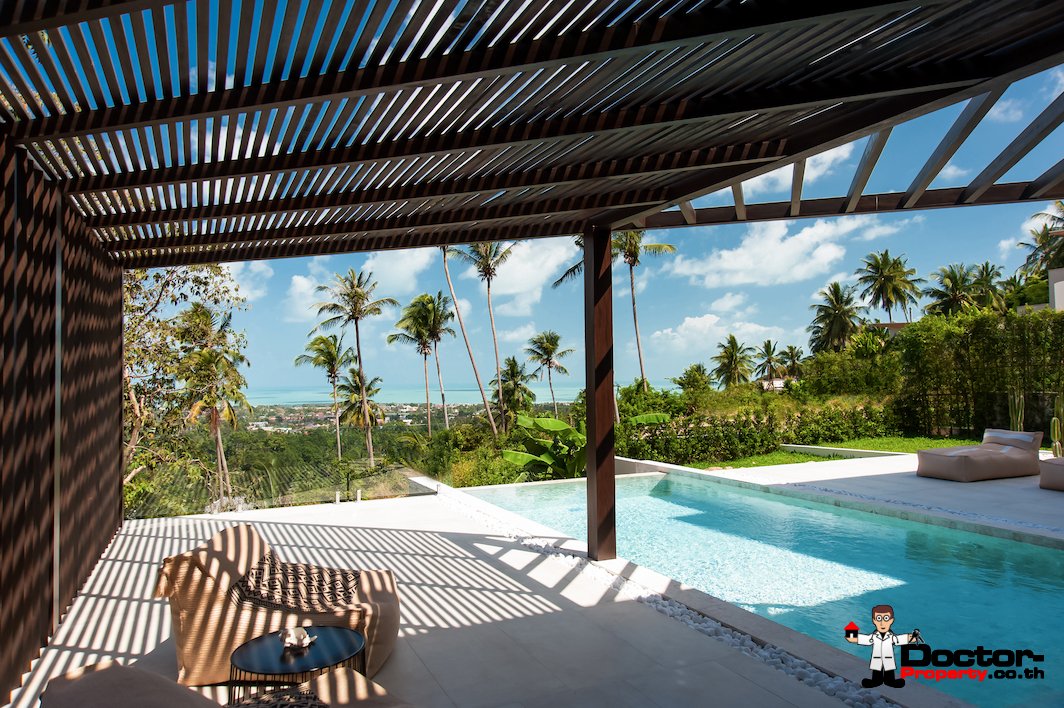 New 3 Bedroom Villa with Sea View – Chaweng, Koh Samui – For Sale