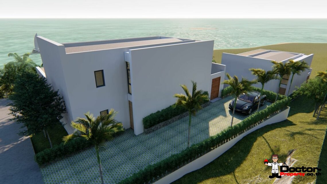 New 3-4 Bedroom Seaview Villas – Bophut, Koh Samui – For Sale