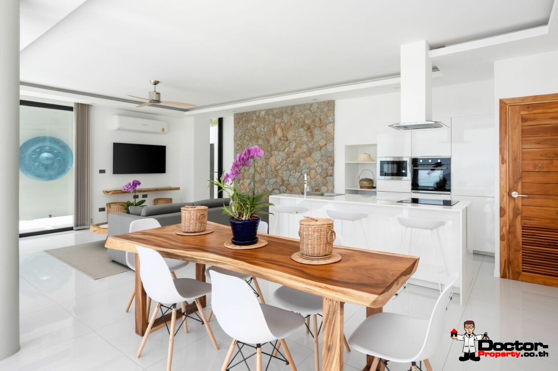 New 3-4 Bedroom Seaview Villas – Bophut, Koh Samui – For Sale