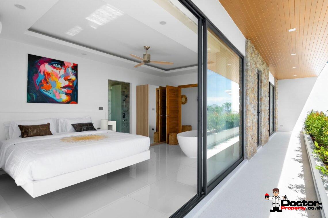 New 3-4 Bedroom Seaview Villas – Bophut, Koh Samui – For Sale