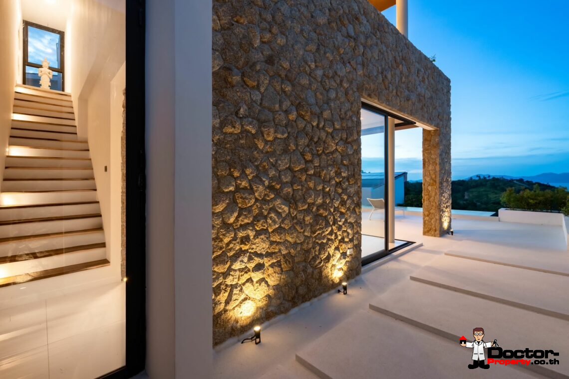 New 3-4 Bedroom Seaview Villas – Bophut, Koh Samui – For Sale