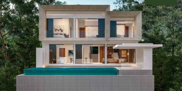 New 3 Bedroom Sea View Villa – Bang Por – Koh Samui – for sale