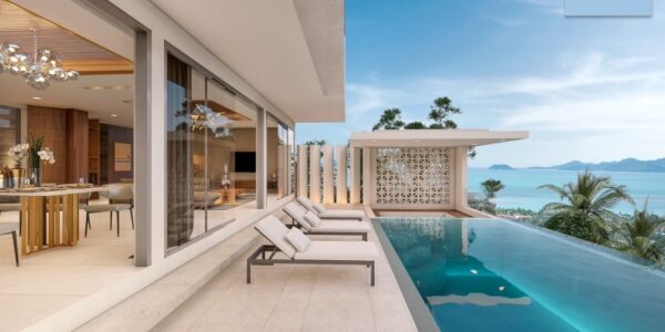 New 3 Bedroom Sea View Villa – Bang Por – Koh Samui – for sale