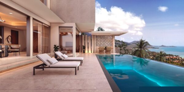 New 4 Bedroom Sea View Villa – Bang Por – Koh Samui – for sale