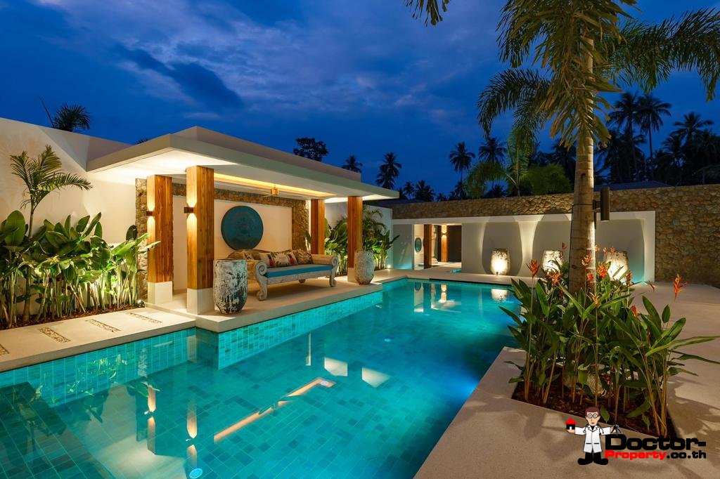 Balinese Style 3 Bed Villa near Golf Course – Mae Nam, Koh Samui – For Sale