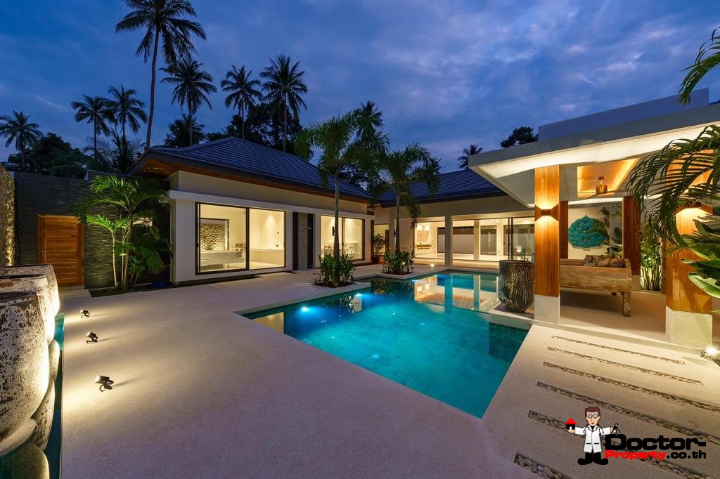 Balinese Style 3 Bed Villa near Golf Course – Mae Nam, Koh Samui – For Sale