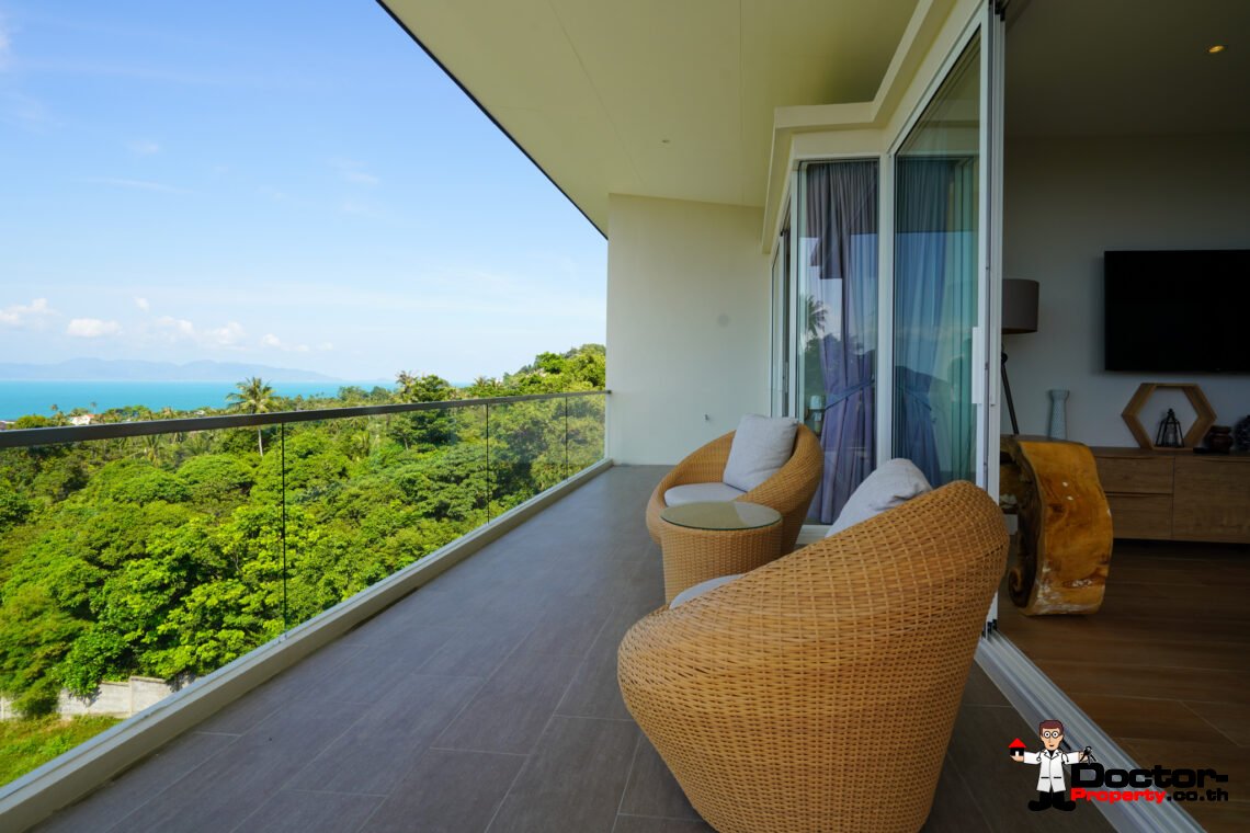 Resale New 2 Bedroom Apartment with Sea View – Bang Por – Koh Samui