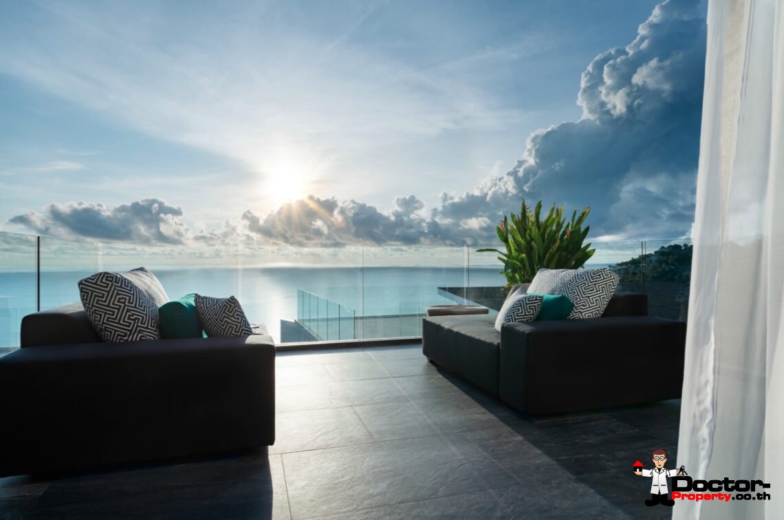 Stunning New 4 Bedroom Sea View Villa – Chaweng Noi – Koh Samui – for sale