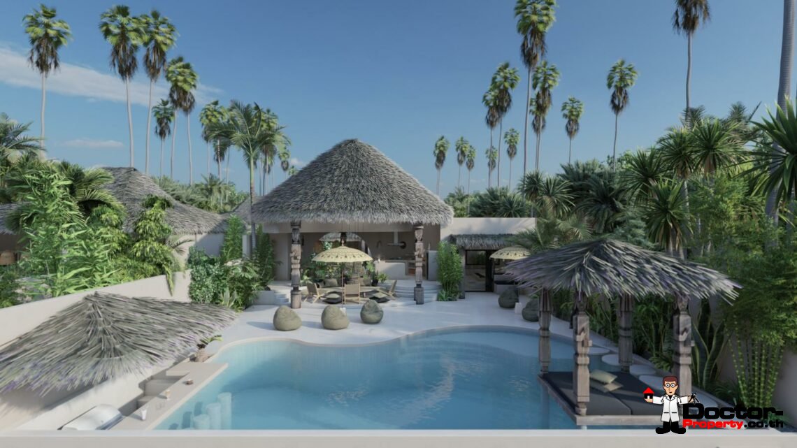 3 Bed Luxury Tropical Garden – Bophut, Koh Samui – For Sale