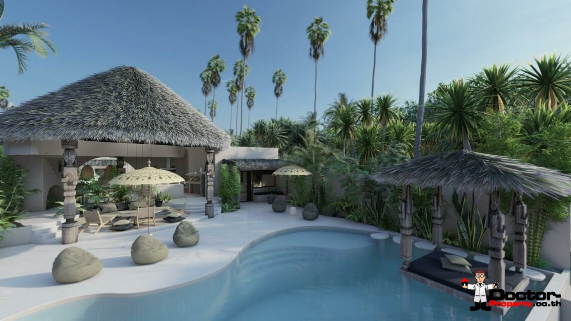 2-3 Bed Luxury Tropical Garden – Bophut, Koh Samui – For sale