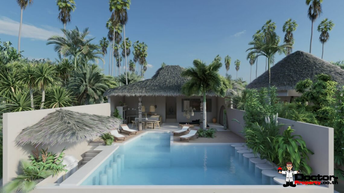 3 Bed Luxury Tropical Garden – Bophut, Koh Samui – For Sale