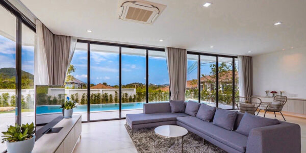 Newly Built 3 Bed Modern Sea view Villa – Chaweng, Koh Samui – For Sale