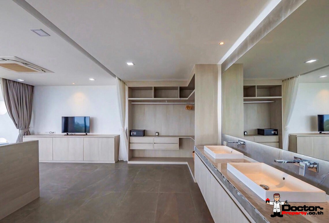 Newly Built 3 Bed Modern Sea view Villa – Chaweng, Koh Samui – For Sale