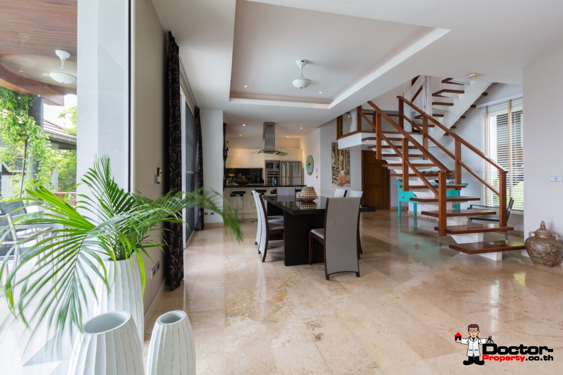 3 Bedroom Pool Villa with Spectacular View in Choeng Mon, Koh Samui – For Sale