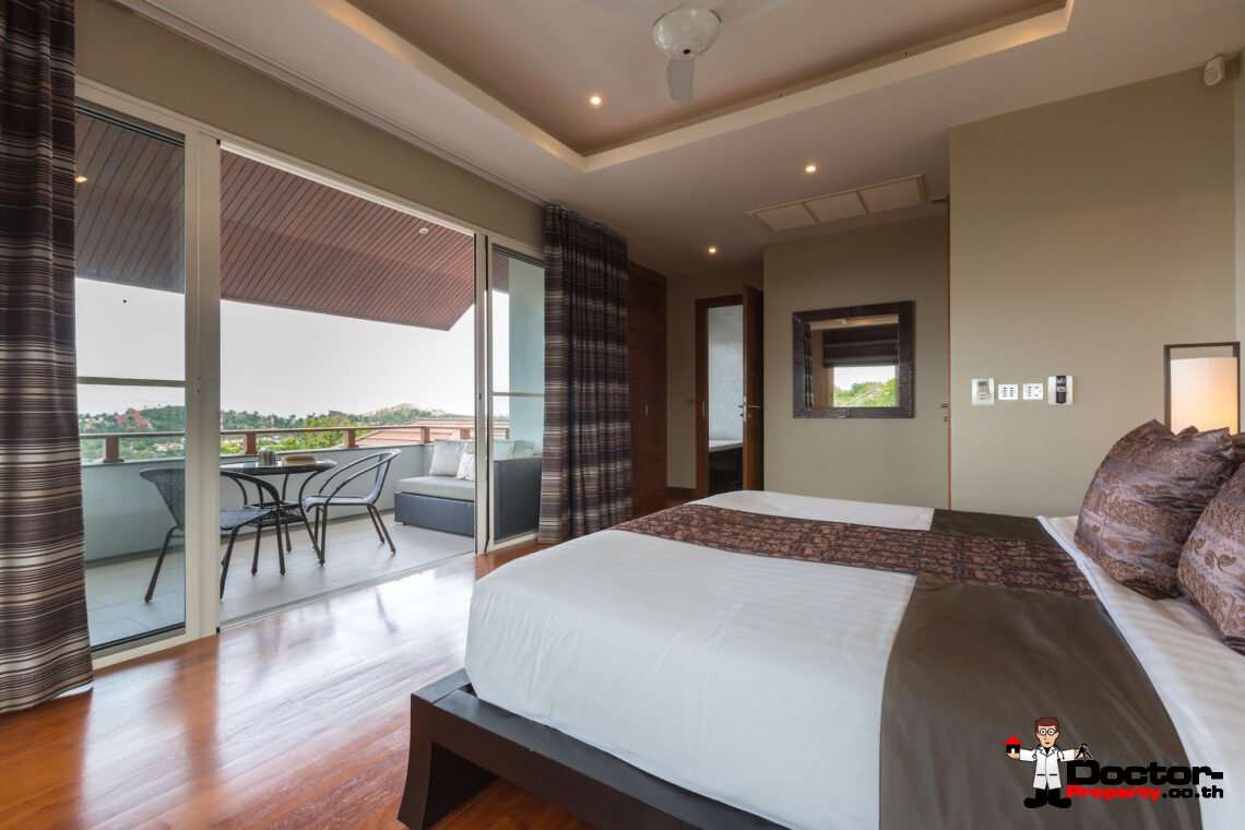 3 Bedroom Pool Villa with Spectacular View in Choeng Mon, Koh Samui – For Sale