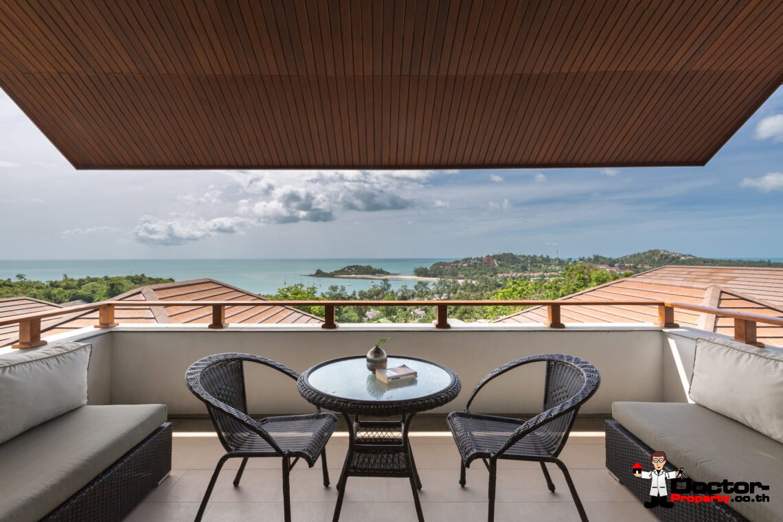 3 Bedroom Pool Villa with Spectacular View in Choeng Mon, Koh Samui – For Sale