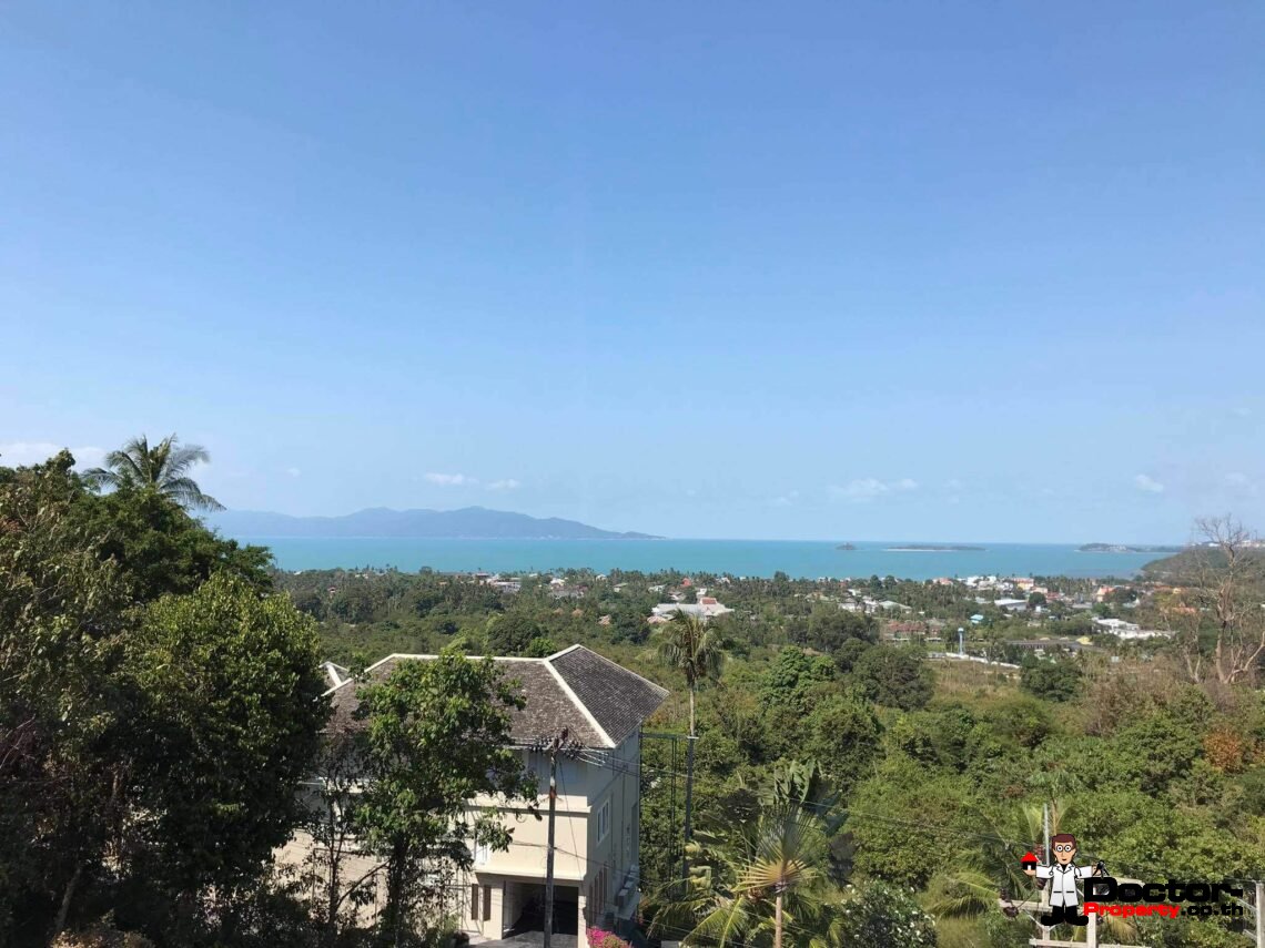Sea View Land 1348 m2 – Bophut – Koh Samui – for sale