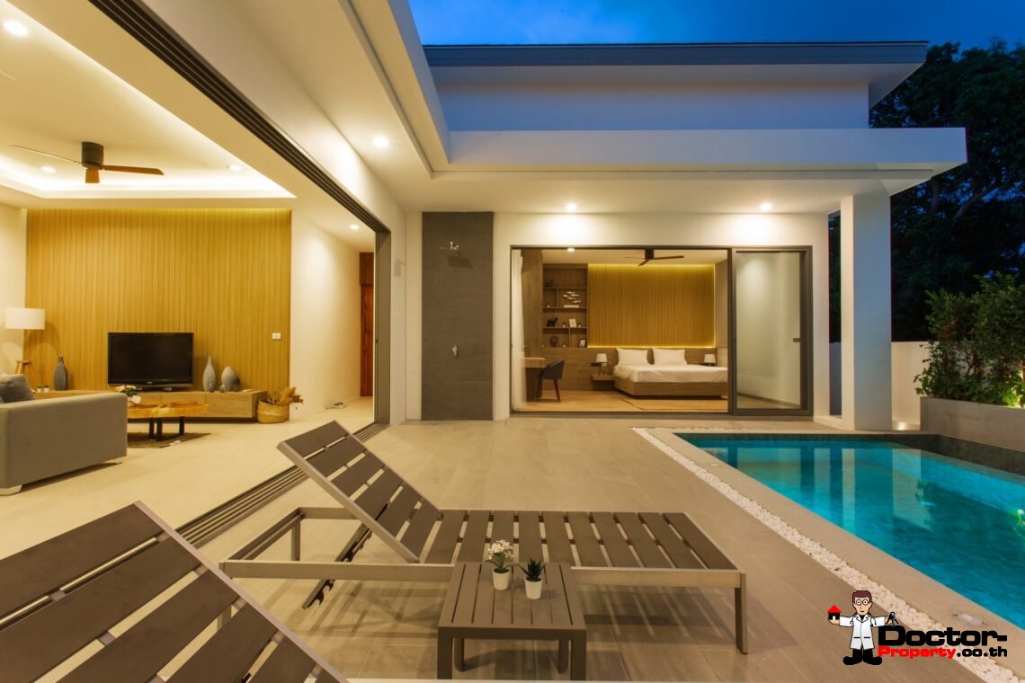New! 2-3 Bedroom Pool Villas – Bophut, Koh Samui – For Sale