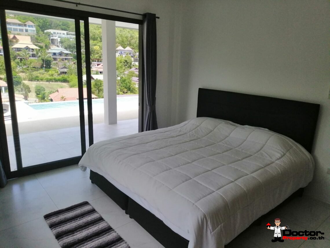 3 Bed Pool Villa with Partial Sea View – Bang Por, Koh Samui – For Sale
