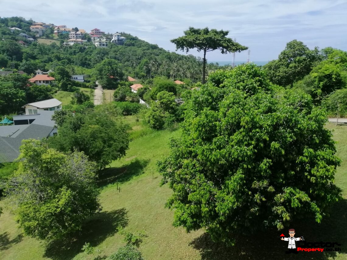 3 Bed Pool Villa with Partial Sea View – Bang Por, Koh Samui – For Sale