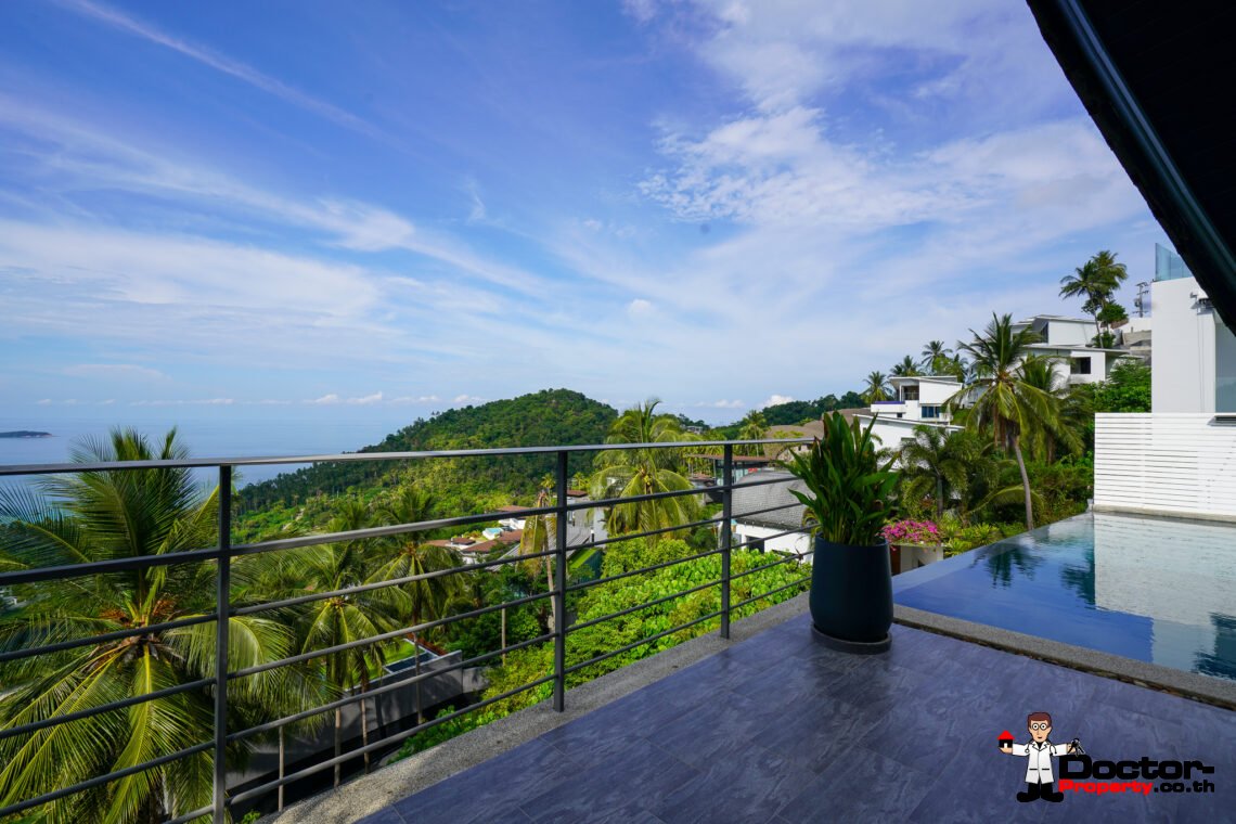 3 Bed Villa Plus Apartment, Sea View – Chaweng Noi, Koh Samui – For Sale
