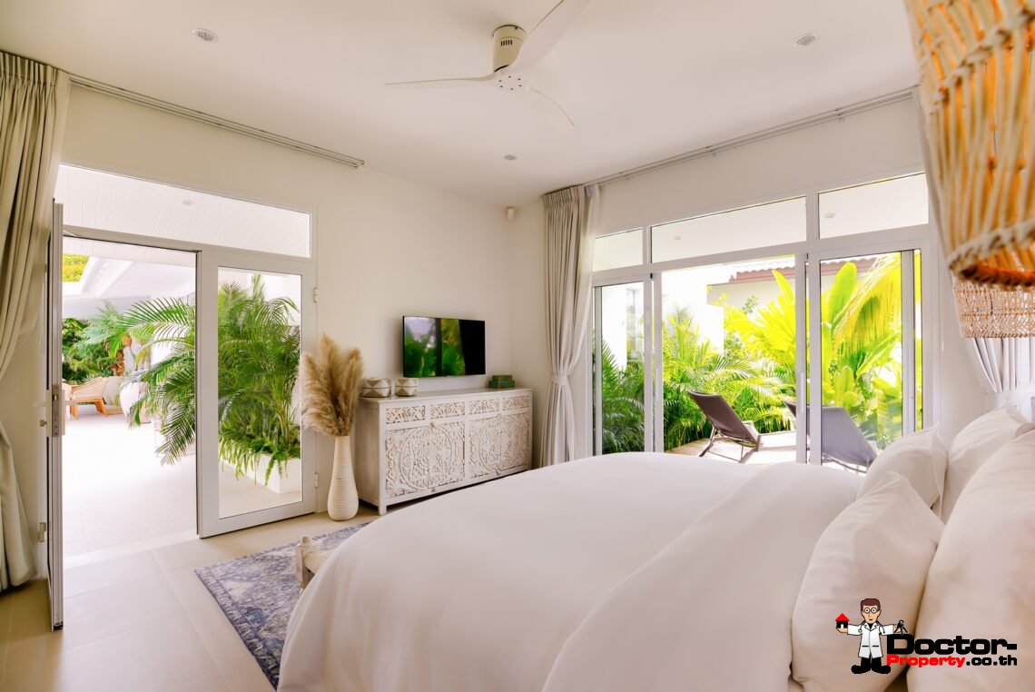 3 Bedroom Modern Balinese Pool Villa – Bo Phut, Koh Samui – For Sale