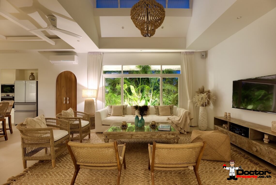 3 Bedroom Modern Balinese Pool Villa – Bo Phut, Koh Samui – For Sale