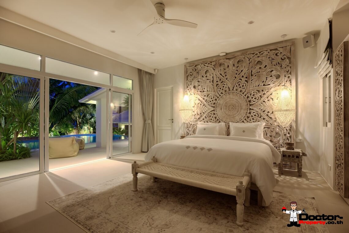 3 Bedroom Modern Balinese Pool Villa – Bo Phut, Koh Samui – For Sale
