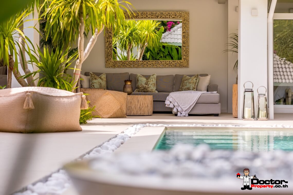 3 Bedroom Modern Balinese Pool Villa – Bo Phut, Koh Samui – For Sale